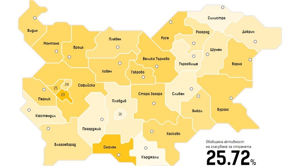 1,7 млн. са гласували в страната до 16 ч.