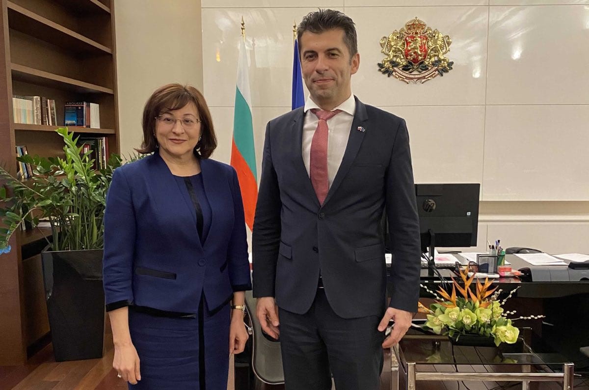 Премиерът Кирил Петков се срещна с председателя на КС Павлина Панова