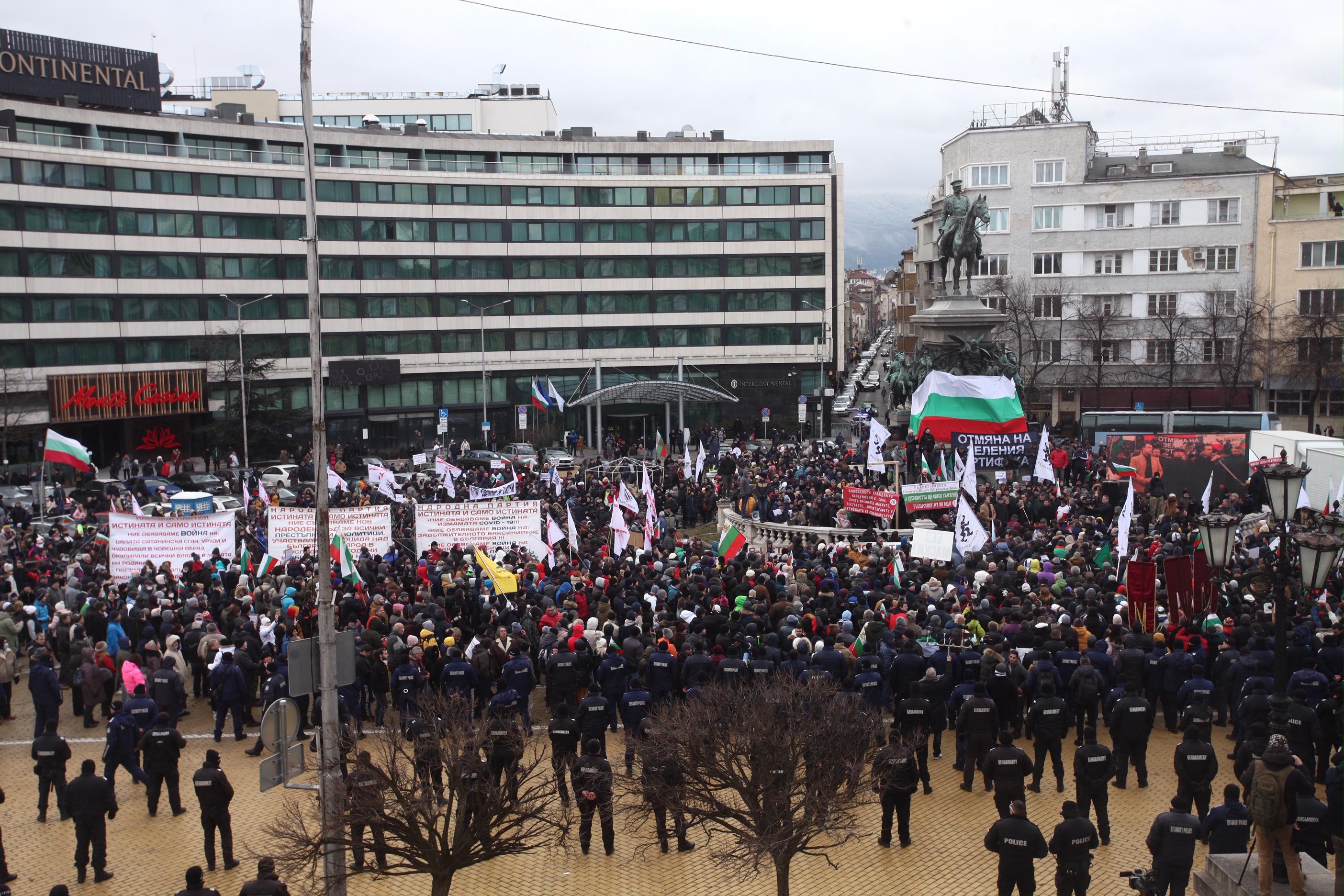 Протестните действия в София приключиха