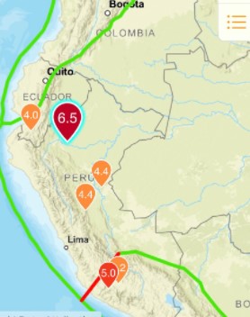 Земетресение с магнитуд 6,5 по Рихтер в Перу