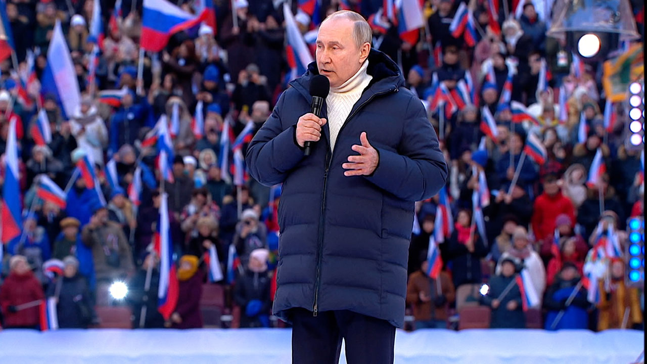 Руската държавна телевизия прекъсна реч на Путин (ВИДЕО)
