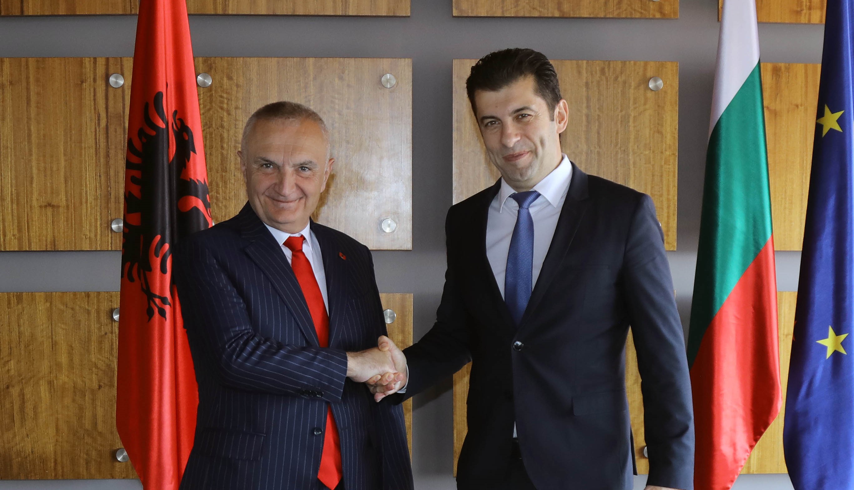 Кирил Петков проведе среща с президента на Албания Илир Мета