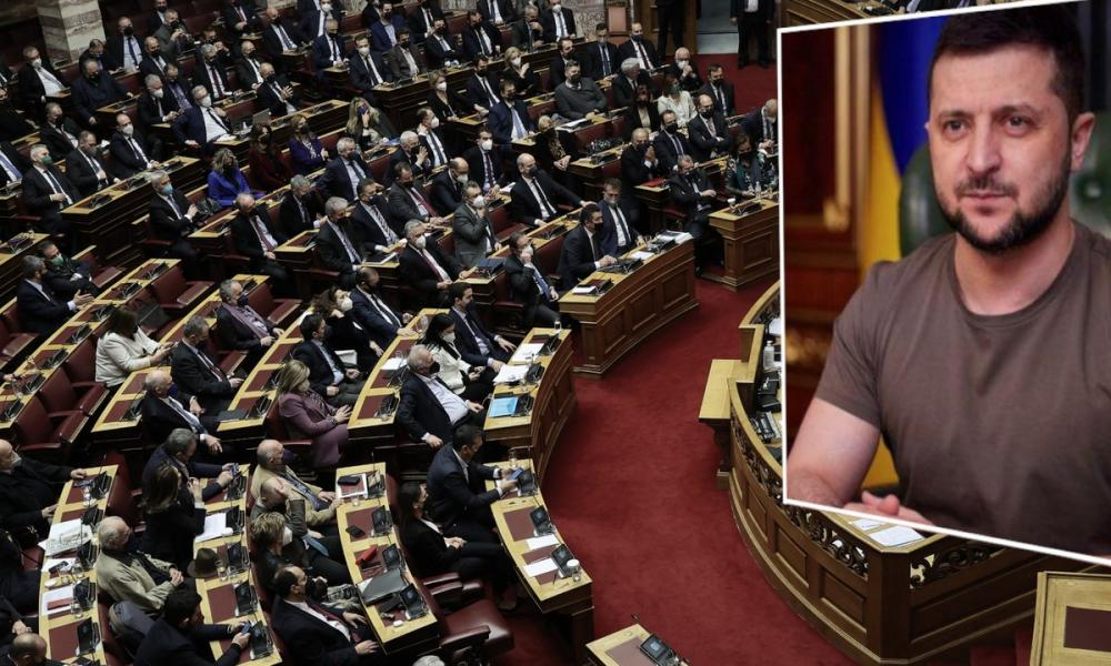 Зеленски пред гръцкия парламент: "Свобода или смърт" казваме и ние