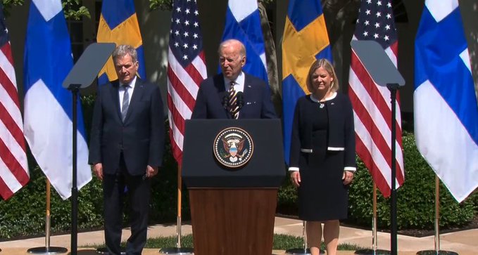 Байдън прие лидерите на Швеция и Финландия в Белия дом
