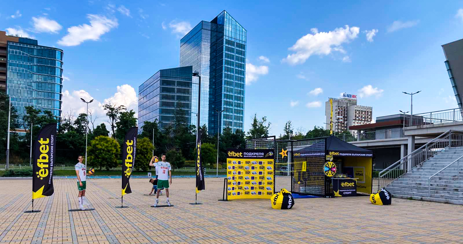 Тръпката е в зала Арена Армеец с efbet и националния отбор по волейбол