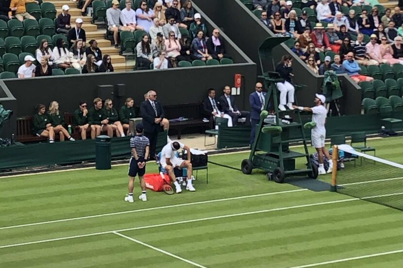 Травма отказа Григор на Уимбълдън