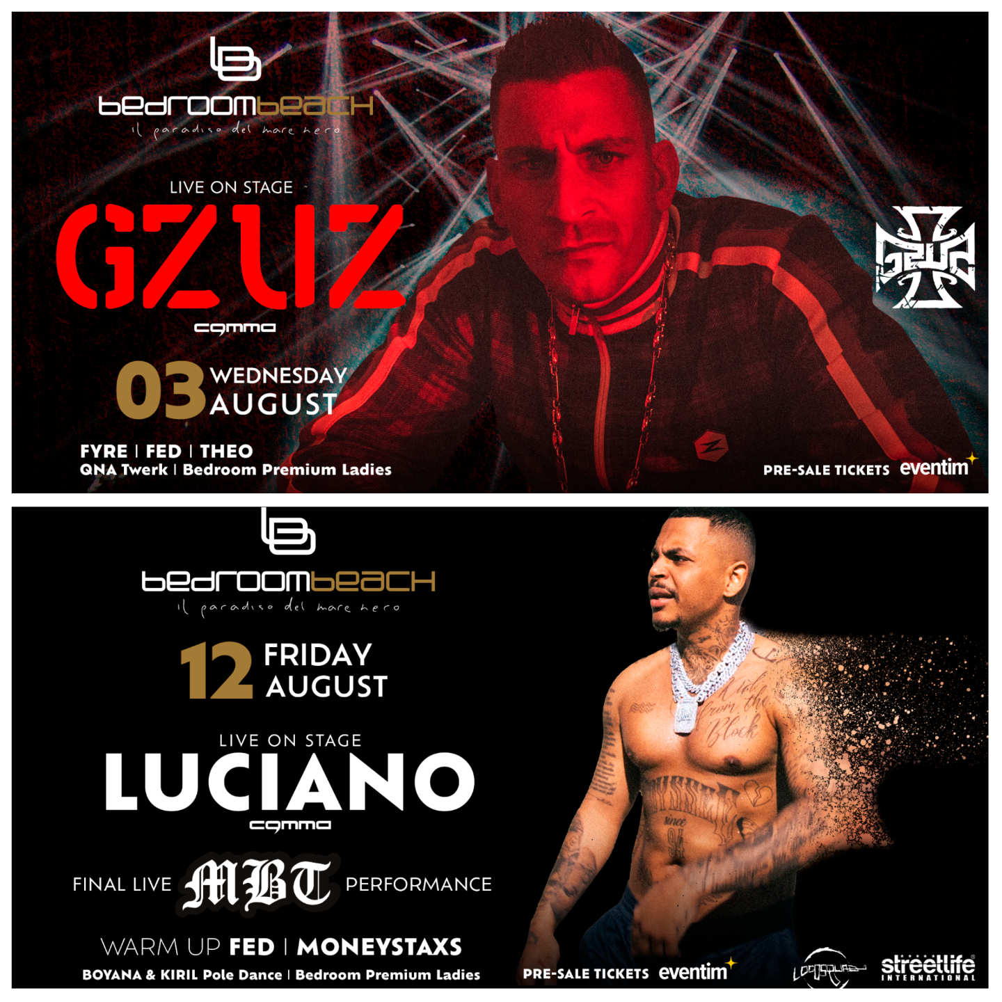 GZUZ И LUCIANO са най-очакваните звезди в Слънчев бряг