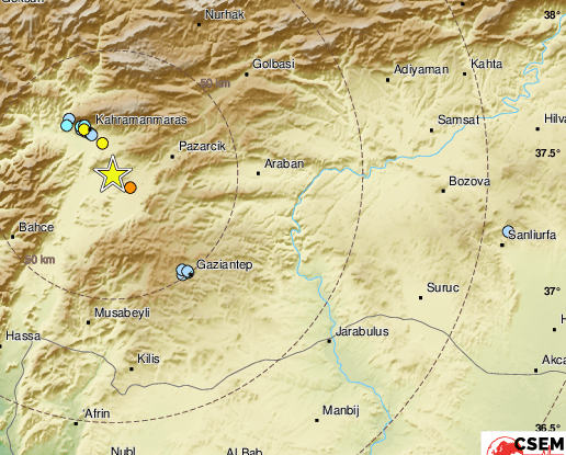 Земетресение от 4,4 е регистрирано в Югоизточна Турция