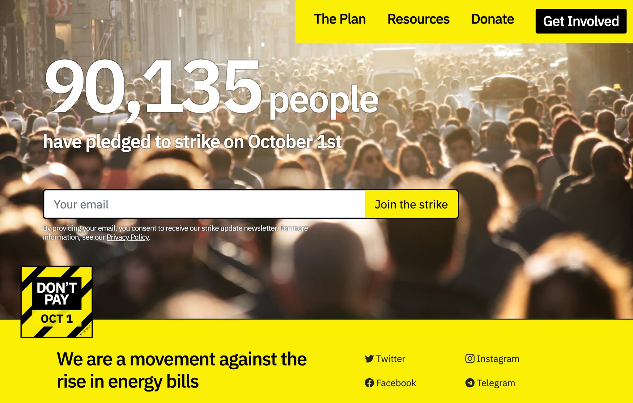 Инициатива призова британците да не си плащат сметките за газ и ток