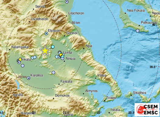 Земетресение с магнитуд от 3,7 е регистрирано в Централна Гърция