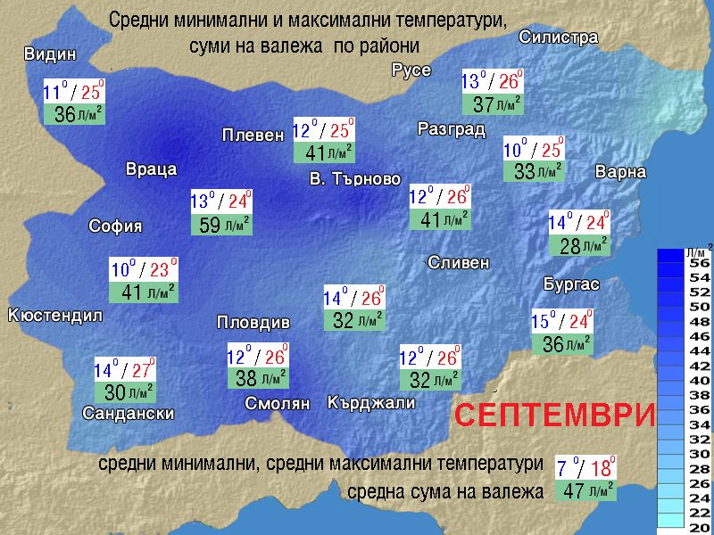 Месечна прогноза за времето: Късно море и малко дъжд