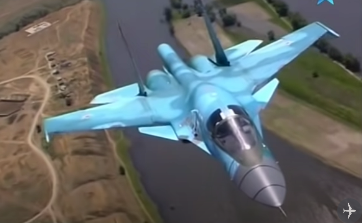 Руското МО: Изтребителите Су-34 използват ракети въздух-земя Х-29 по време на специалната операция в Украйна (Видео)