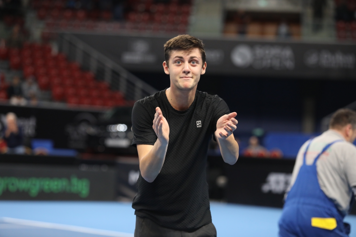 Лазаров с първа победа в основната схема на Sofia Open