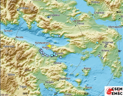 Земетресение с магнитуд 3,7 е регистрирано в Южна Гърция