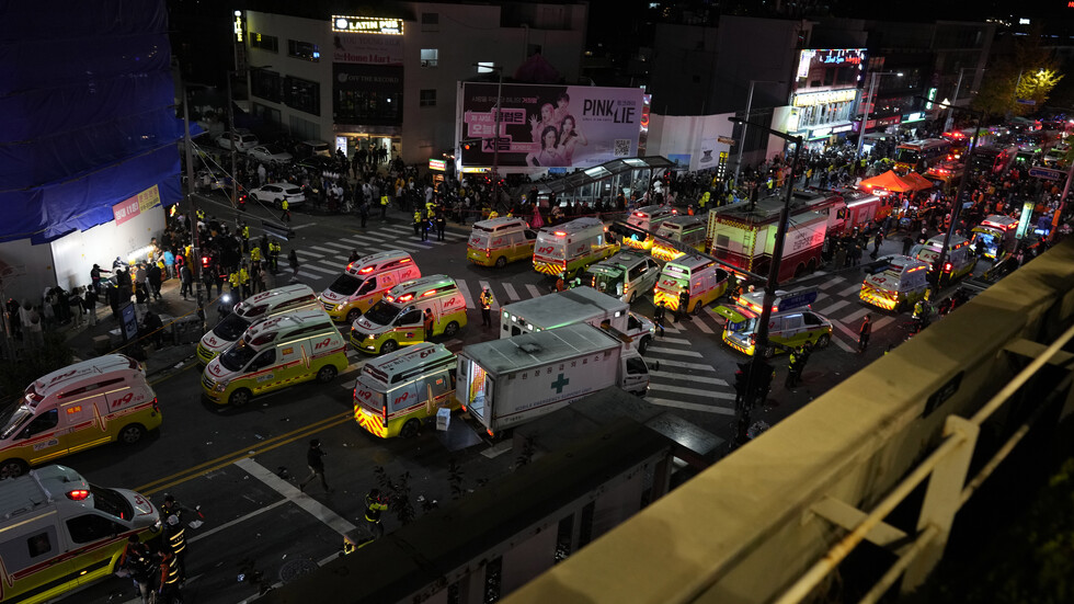 Национален траур в Южна Корея, стъпканите жертви продължават да растат