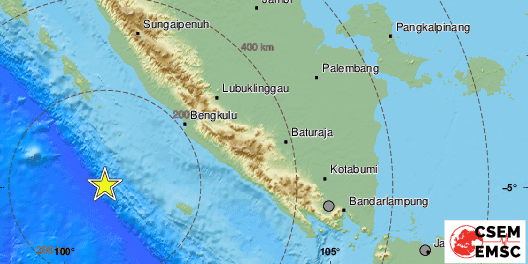 Земетресение с магнитуд 6,9 разтърси западната част на Индонезия