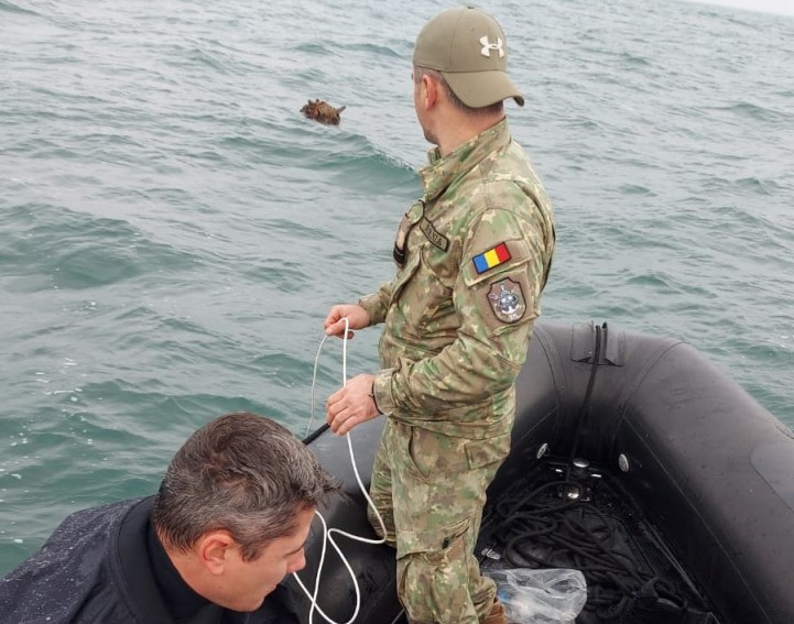 Румънските военноморски сили унищожиха мина в Черно море