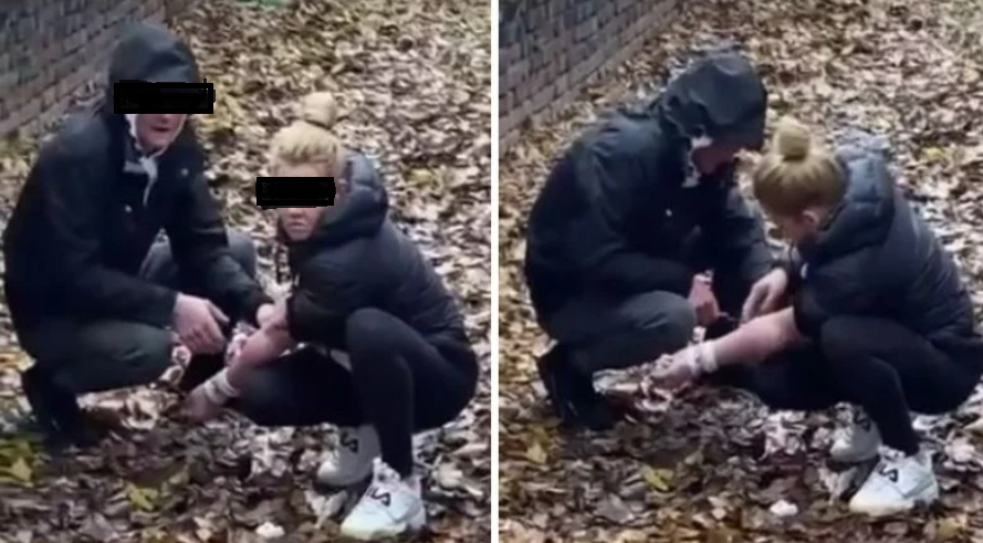 Мъж инжектира наркотик на жена в двора на училище - и двамата са задържани