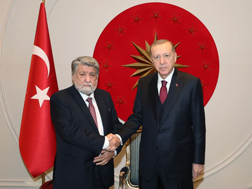 Вежди Рашидов разговаря с турския президент Реджеп Ердоган