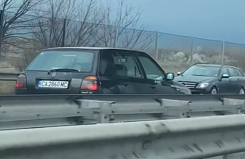 Задържаха шофьор, движел се в насрещното на АМ "Хемус" (ВИДЕО)