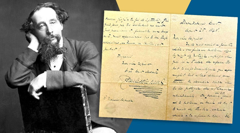 Times: Неизвестно досега писмо на Дикенс ще бъде продадено на търг в Ню Йорк за 4500 долара