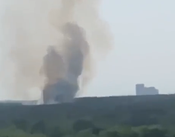 Летище в Централна Украйна бе поразено при руски удар (ВИДЕО)