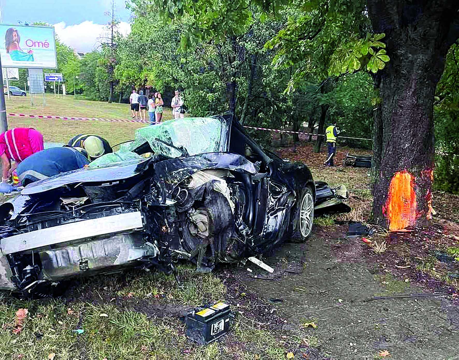 Руснак заби „Порше“ в дърво, сънародничката му загина