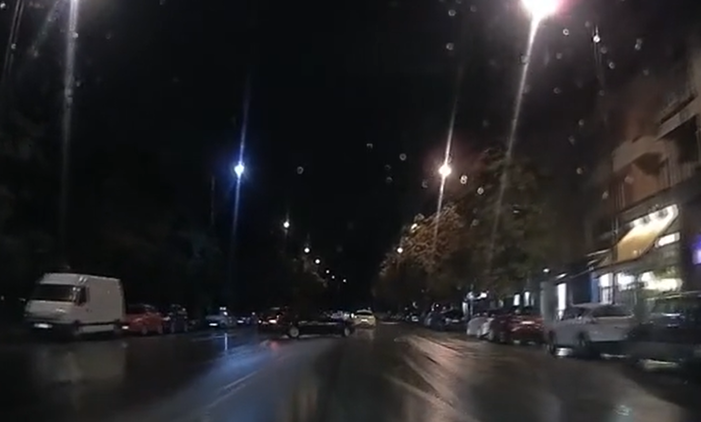 Опасен дрифт в центъра на София