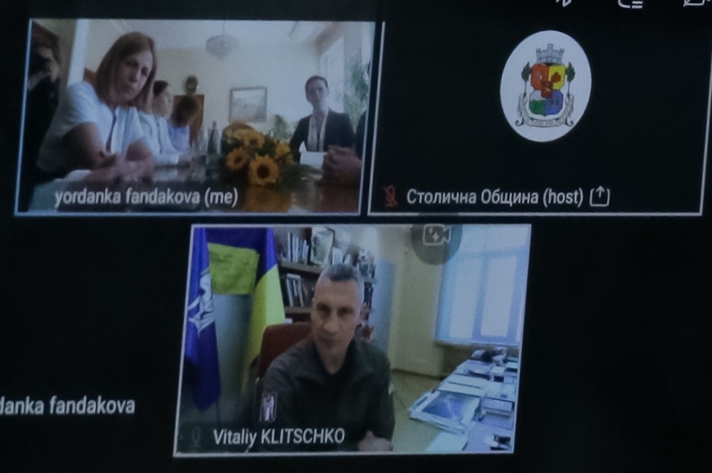 Фандъкова към Кличко: Имате моята подкрепа още от първия ден на войната