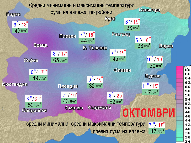 Месечна прогноза за времето: Топъл октомври с малко дъжд