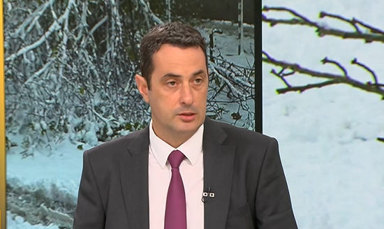 Гвоздейков: Над 30 екипа работеха на терен, главните железопътни трасета са проходими