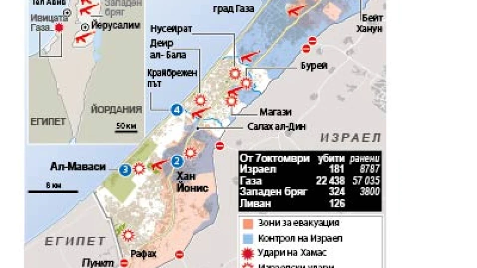 Израел бомбардира Газа заради газ и петрол