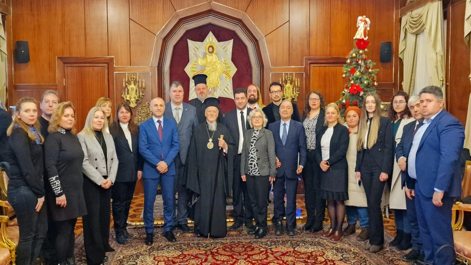 Свищовски професори бяха приети от Вселенския Патриарх Вартоломей и Духовния предстоятел на българските храмове в Истанбул Харалампий Ничев