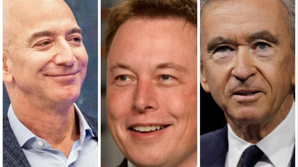 Безос изпревари Мъск и Арно по богатство