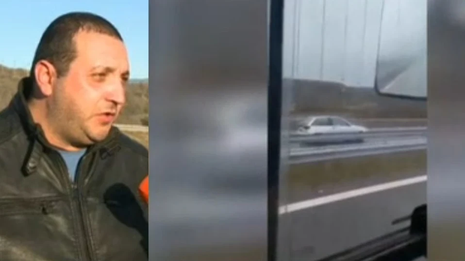 С над 120 км/ч: Шофьор кара в насрещното по "Струма", избегна челен сблъсък