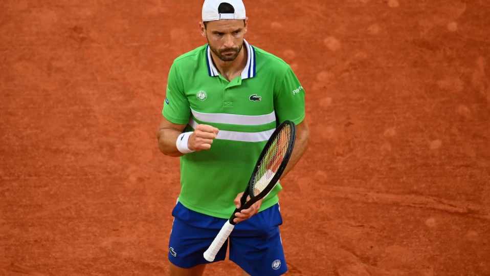 Григор е на четвъртфинал на "Ролан Гарос"!