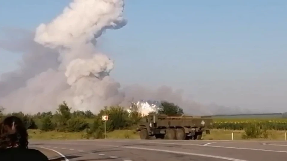 Украински дронове унищожиха голям склад за боеприпаси в руската Воронежка област