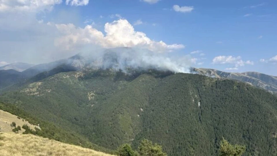 Пожарът в Гърция е на километър и половина от българската граница