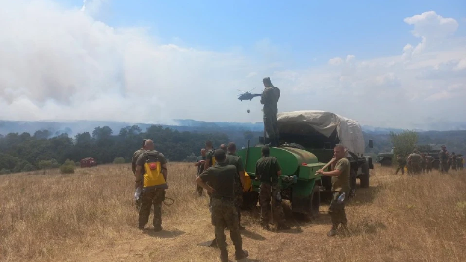 Над 1400 военни са участвали в борбата с пожарите през последните 11 дни