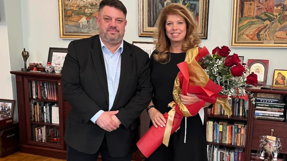 Атанас Зафиров поздрави вицепрезидентa Илияна Йотова по повод нейния юбилей