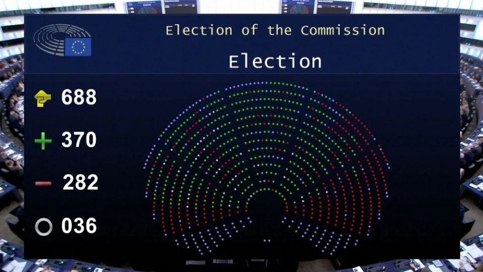 Европейският парламент одобри новия състав на Европейската комисия