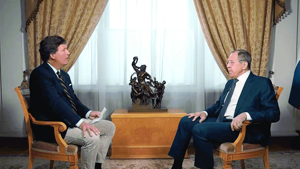 Лавров пред Тъкър Карлсън: Не ние започнахме войната