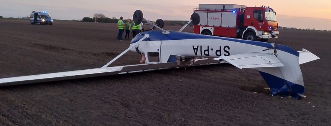 Малък спортен самолет се разби в полска Силезия по време