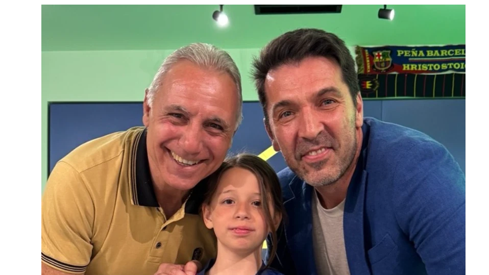Христо Стоичков посрещна Джанлуиджи Буфон в своята зала на славата