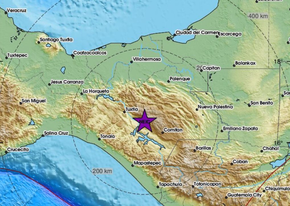 Земетресение с магнитуд 6 2 беше регистрирано днес в мексиканския щат