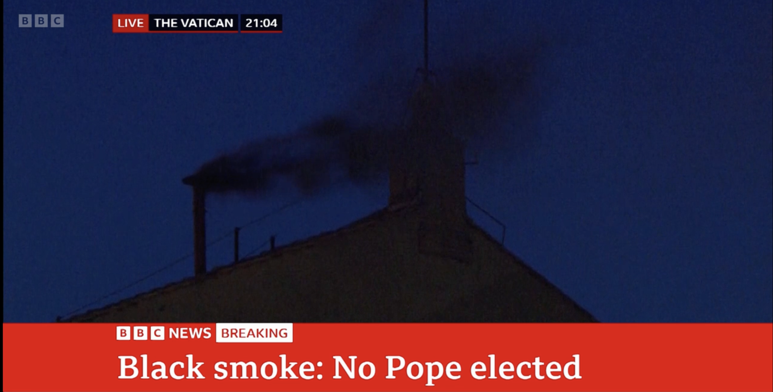 След близо четири часа от затварянето на вратите на Сикстинската