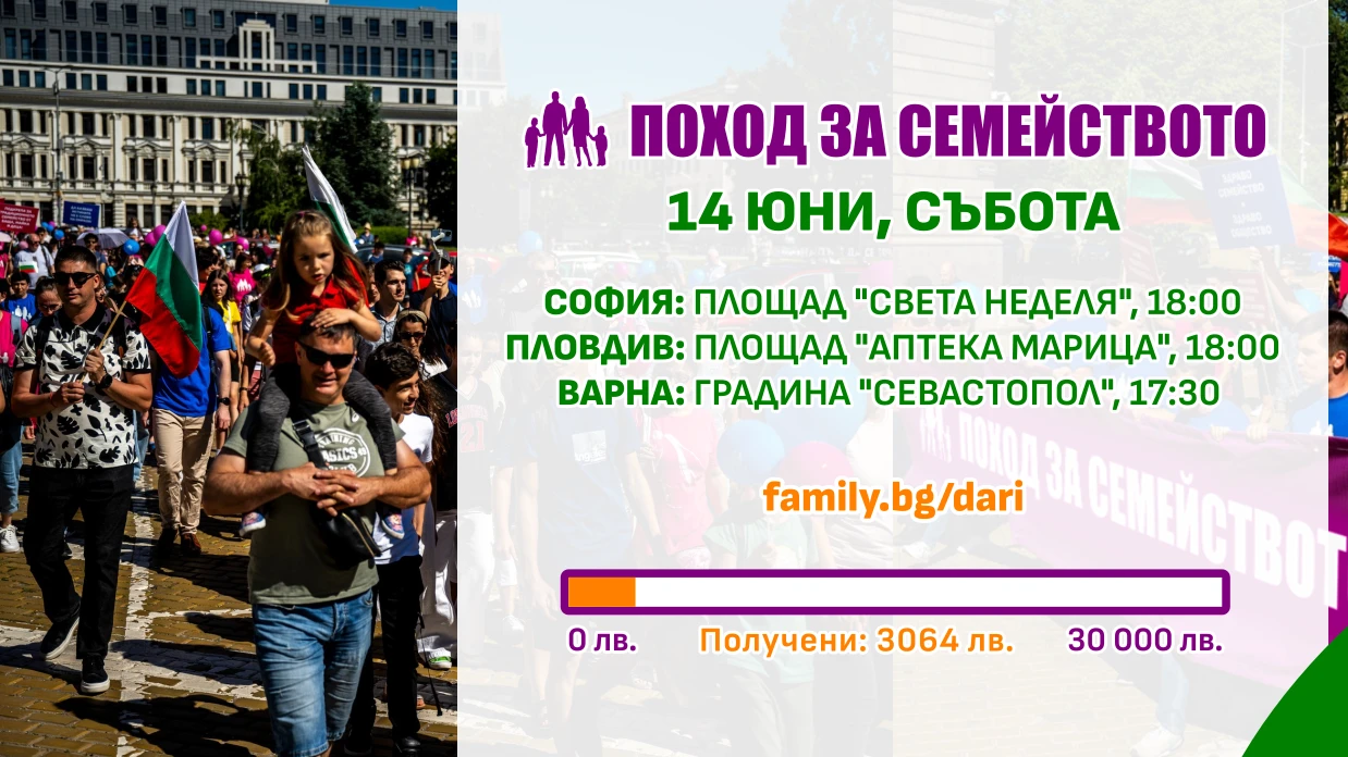 Семейството е единствената структуроопределяща единица на обществото и според българската