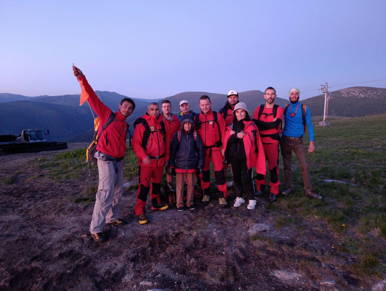 След получен сигнал вчера следобед планинските спасители намерили изгубена жена