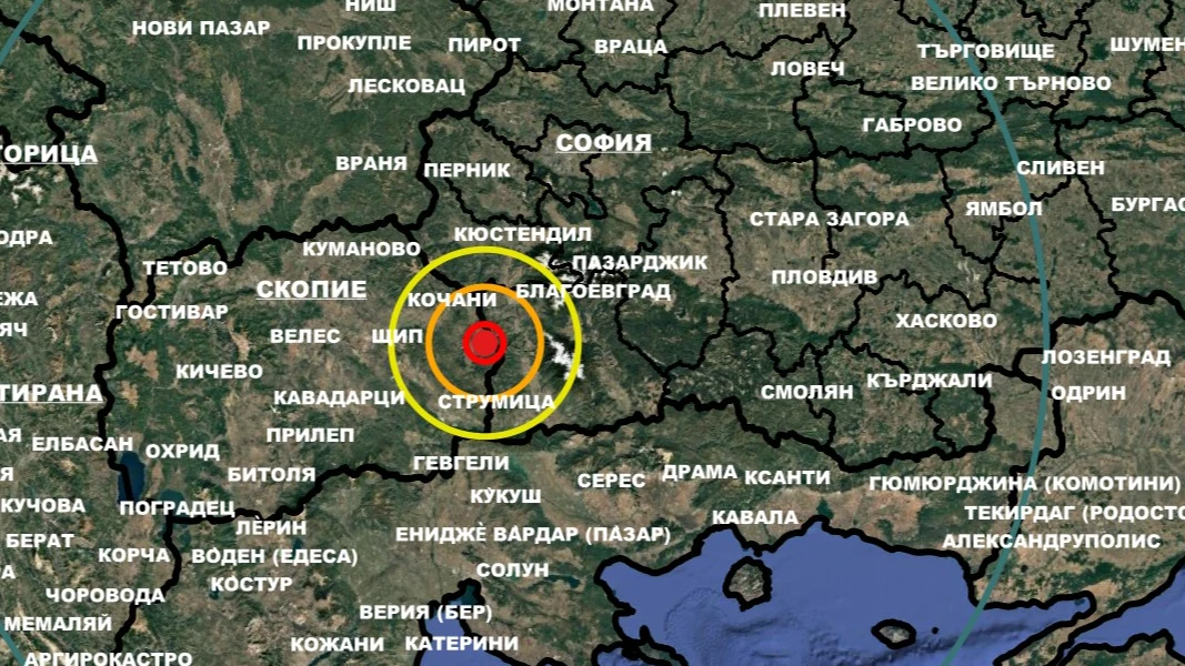 Слабо земетресение с магнитуд 2 2 по скалата на Рихтер е