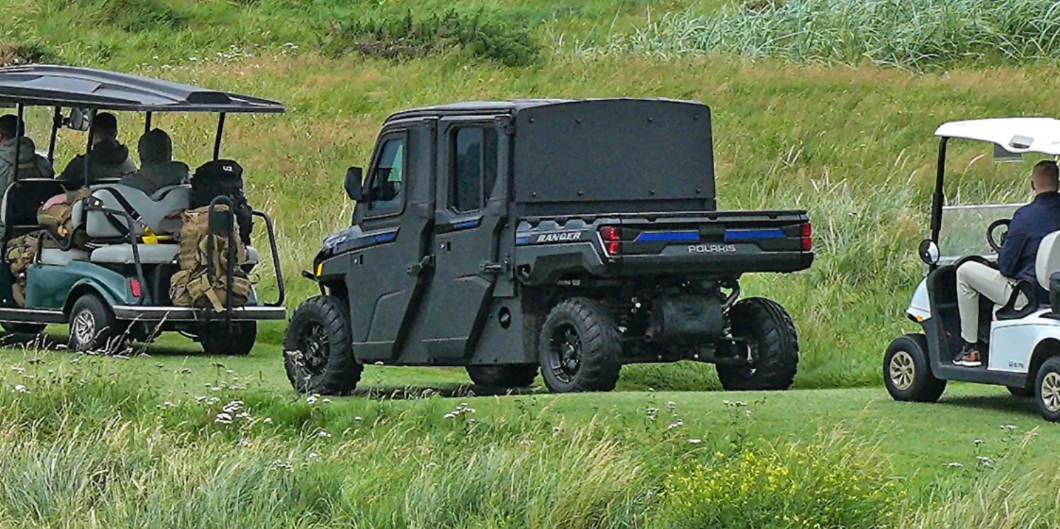 По време на игра на голф със сина си Ерик